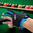 thumbnail image 4 of Man Women Elastic Billiard Pool Glove 3 Fingers Show Snooker Cue Glove on Left Hand, 4 of 5