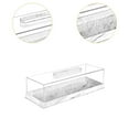 thumbnail image 4 of yuksok Bakery Display Case Acrylic Rectangular with Clear Lid Dessert Display Plate for White, 4 of 9