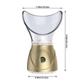 thumbnail image 2 of Vaporizador facial, rociador humectante para la piel, poros faciales, limpiador profundo, vapor térmico, enchufe británico, dorado Advancent CE1757-11B, 2 of 6