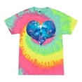 thumbnail image 1 of Wild Bobby, Cute Heart Shaped Couple Dolphins, Animal Lover, Tie-Dye Tees, Minty Rainbow, X-Large, 1 of 3
