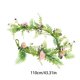 thumbnail image 3 of Guirnalda artificial de ratán de primavera de Pascua 43-45 en azul rosa Flores de plástico de margaritas Puerta de pared Decoración interior de boda Estilo rústico poético, 3 of 6