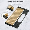 thumbnail image 3 of ReaNea Gold Roll Up Dish Drying Rack Over The Sink, Kitchen Rolling Dish Drainer, Foldable Sink Rack Mat for Kitchen Sink Counter, 3 of 9