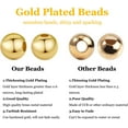 thumbnail image 4 of 695Pcs 5 Size Brass Round Spacer Beads Lead Free & Cadmium Free & Nickel Free Real 18K Gold Plated 2.5mm Hole: 0.5mm, 4 of 8