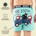 LazyOne Funny Animal Boxers, Gas Station, Humorous Underwear, Gag Gifts