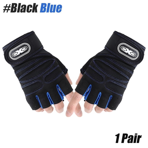 Guantes de entrenamiento antideslizantes para hombre y mujer, guantes de gimnasio para levantamiento de pesas, protección de agarre y palma para Fitness, ejercicio, entrenamiento, 1 par Fivean Guantes deportivos