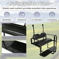 thumbnail image 4 of Kojem Flip Folding Rear Black Seat Kit for 2004-up Club Car Precedent Gas or Electric Models Golf Cart w/ Extra Handle Bar w/ Roof Support - 3 Packages & All Hardware, 4 of 12