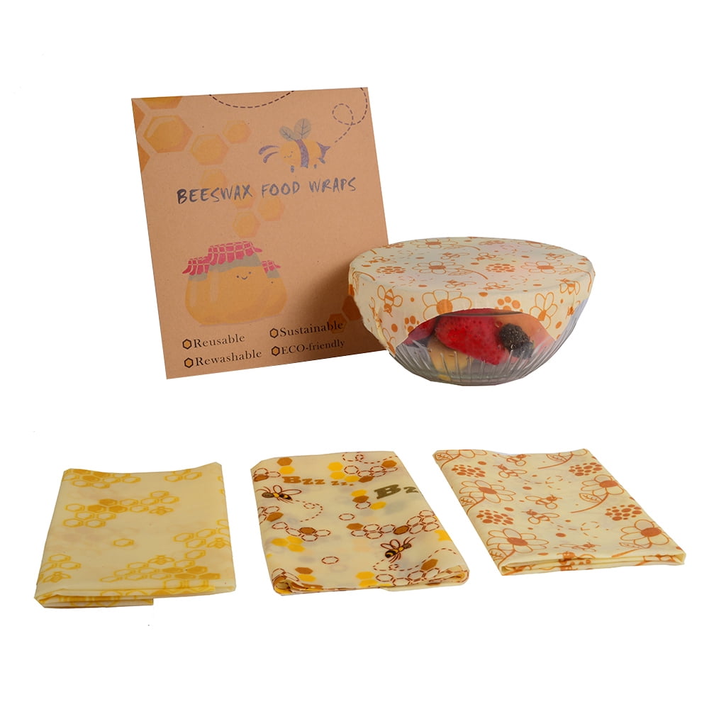 Beeswax Food Wraps Food Covers Reusable EcoFriendly Wash Wrap Stretch