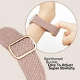thumbnail image 5 of KOMI 6 Pack Braided Stretchy Bands Compatible with Apple Watch Band 38mm 40mm 41mm 42mm 44mm 45mm 49mm Women Men,Adjustable Nylon Solo Loop Elastic Straps for iWatch Series 9 8 7 6 5 4 3 2 1 SE Ultra, 5 of 6