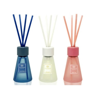 Vivience Fol Cone Oil Reed Diffuser Set Assorted Aromatherapy Diffuser Home Decor, 3 Pack