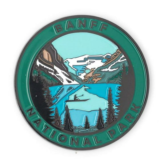 Banff National Park Collectible Magnet - Enamel Finish, 52mm