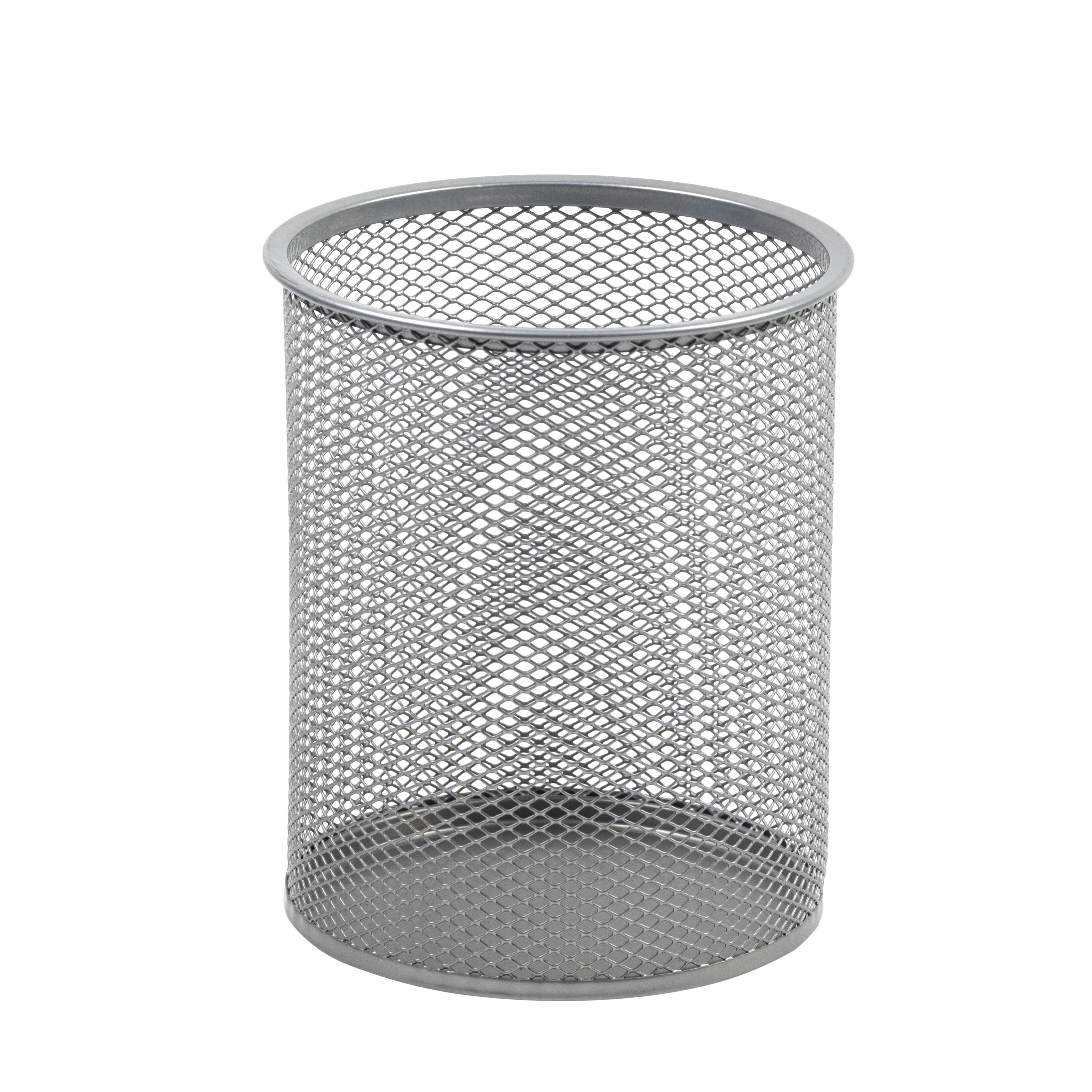 Flytreal Black Mesh Pen Holder – 6 Compartment Metal Desk Organizer For Pens, Brushes, Office & Makeup Supplies (13.4 X 3 X 3.86 In)