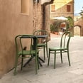 thumbnail image 6 of Luxury Commercial Living 33.5" Olive Green Stackable Patio Armless Dining Chair, 6 of 8