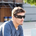 thumbnail image 4 of OUNONA 2 Pcs Lunettes de Soleil Coupe-Vent Grises pour Hommes Cyclisme Randonnée Activités Extérieures, 4 of 8