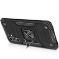 thumbnail image 4 of Designed for Google Pixel 9A Armor Hybrid Magnetic Stand with Ring Holder Kickstand Shockproof Heavy-Duty Durable Rugged TPU Dual Layer Phone Case Cover - Silver, 4 of 10