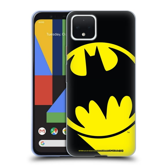 Head Case Designs Officially Licensed Batman DC Comics Logos Bat Signal Soft Gel Case Compatible with Google Pixel 4