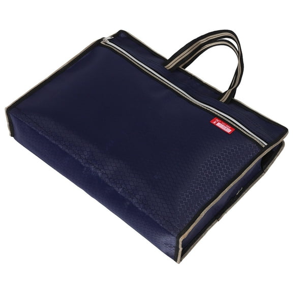 WHAMVOX Document Bag Oxford Fabric Zippered Document Bag with Handle Waterproof Bag Portable File Tote Bag for Carrying Paper Files Books Laptop Filing Folder
