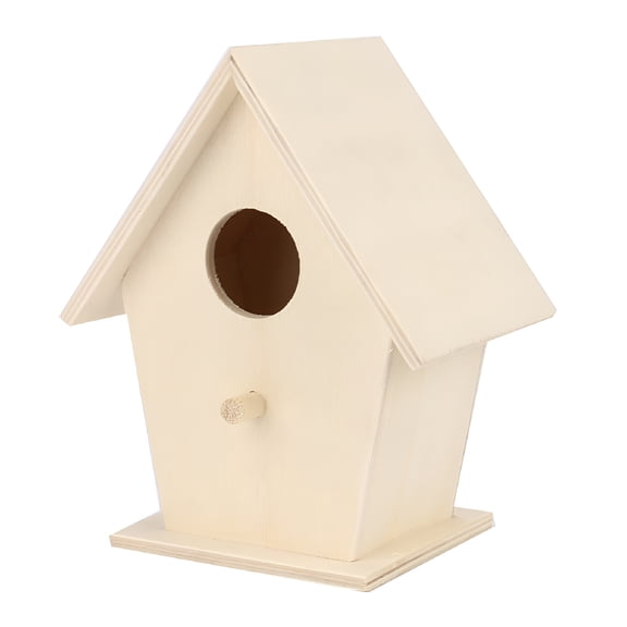 ACDANC Wooden Bird House, Outdoor Bluebird House for Outside, Wooden Birdhouse Finch Cardinals Hanging Birdhouse Nesting Box for Wild Bird Viewing