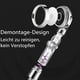 thumbnail image 4 of Hand shower head, limescale filtering shower head, 3 jet types and on/off switch, water-saving rain, 4 of 5