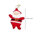 thumbnail image 5 of pdqouc Set Of 6 Cute Mini Santa Pendants Christmas Tree Ornaments Red Soft Hanging Decor Xmas Holiday Party Atmosphere Decor Pendant, 5 of 9