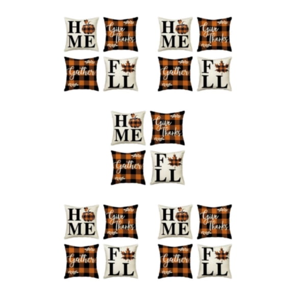 Injueey 4 piezas de decoración navideña con funda de cojín de fácil cuidado, funda decorativa para cojín de poliéster suave, Halloween-6 Type2 NO2