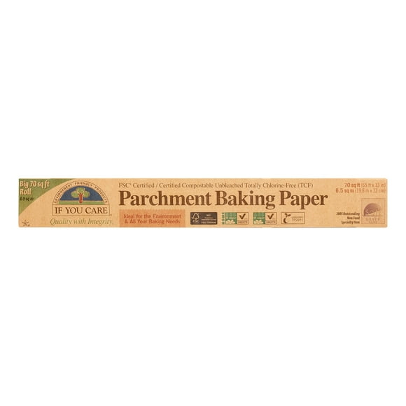 Papel Pergamino para Hornear If You Care sin Blanquear 70 Pies Cuadrados 1 Unidad