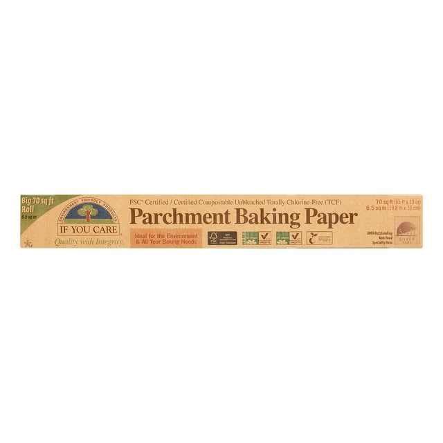 Papel Pergamino para Hornear If You Care sin Blanquear 70 Pies Cuadrados 1 Unidad