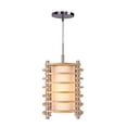thumbnail image 1 of Woodbridge Lighting 16023STN-WSA1AS 16023STN Marches en Bois Rond à Mi-Pendentif 1 Feu, 1 of 4