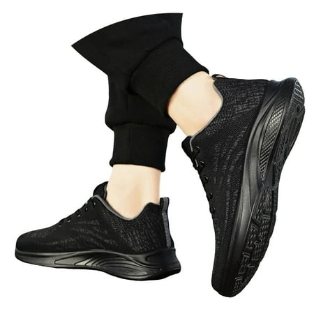 Mepaouo Men s Slip on Walking Shoes Ultra Light Lace up Running Shoes Workout Gym Sport Shoes