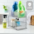 thumbnail image 3 of Sorbus 2 Juegos de Organizadores de Metal de 2 Niveles Debajo Del Fregadero para Baño, Cocina, Cajones Deslizantes de Malla de Acero Resistente para Gabinete, Armario, Despensa y Almacenamiento, 3 of 7