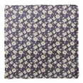 thumbnail image 4 of Bimba Purple White Blossom Floral Pure Silk Printed Scarf Dupatta Head Neck Wrap Bandanas For Women 40 x 80 Inches, 4 of 6