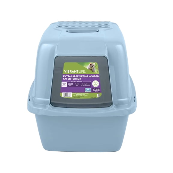 Vibrant Life Extra-Large Sifting Hooded Enclosed Cat Litter Box