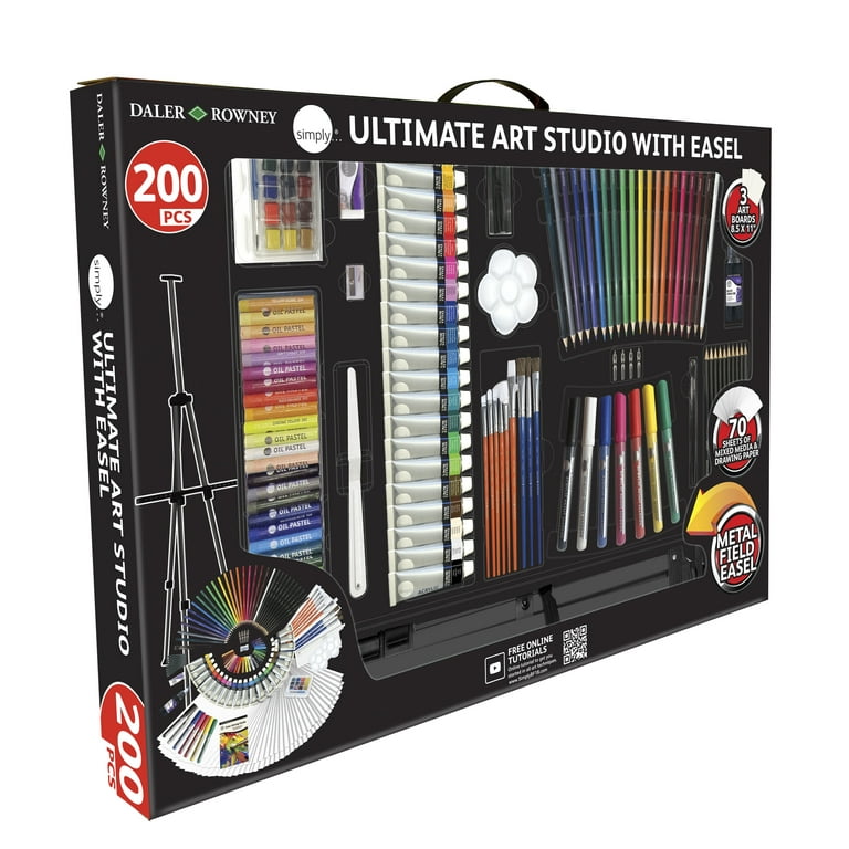 Buy Deluxe Wood Case With Drawer and 142 Piece Art Supplies for Online in  India 