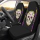 thumbnail image 2 of ABPHQTO Juego de 2 fundas para asientos de coche Skull Universal Auto Asientos delanteros Protector para coche, SUV sedán, camión, 2 of 3