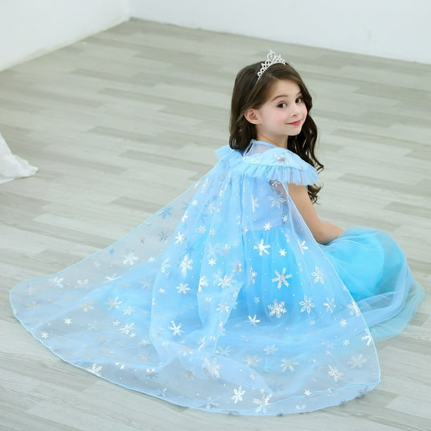Princesse Elsa Led Light Up Robe Pour Filles Enfants Cosplay
