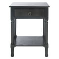 thumbnail image 2 of SAFAVIEH Haines Solid Rustic 1 Drawer Accent Table, Black, 2 of 7