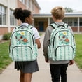 thumbnail image 4 of DISNIMO 17" School Backpacks for Kids Teen Girls Sea Turtle Paw Print Lightweight Durable Bookbag with Multiple Pockets, Back to School Supplies, 4 of 7