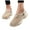 Beige, variant on Sandals for Women Slip On Knit Clogs Garden Shoes Close Toe Lightweight Non Slip Dress Sandals with Arch Support Beige Size 6.5