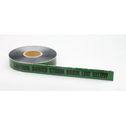 Polyethylene Underground Storm Drain Detectable Marking Tape, 1000' Length x 2 Width, Green