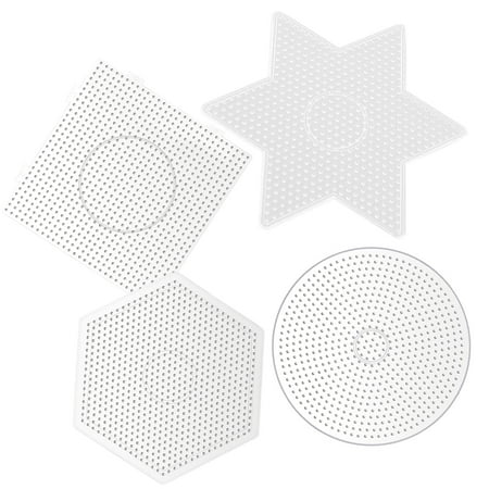 

4 Pcs The Locket Pendents Peg Board Round Fuse Plastic