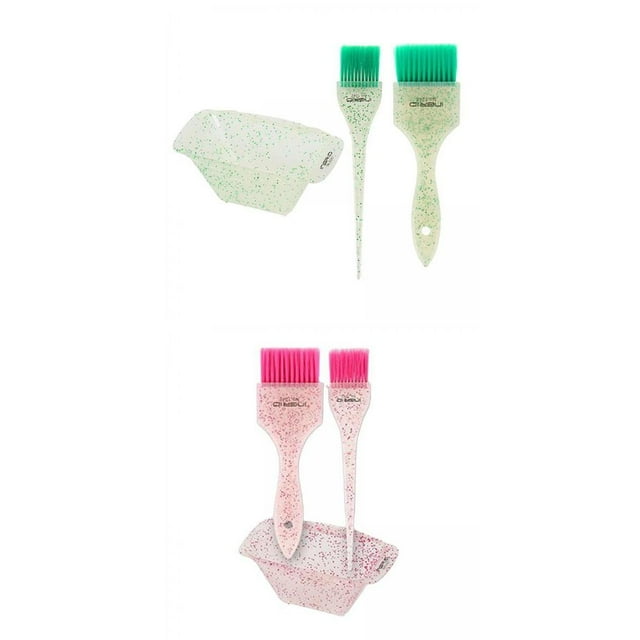 2 Pack Hair Dye Brush Bowl Color Mixing Bowl Hair Dyeing for Beauty Salon Sunnimix none