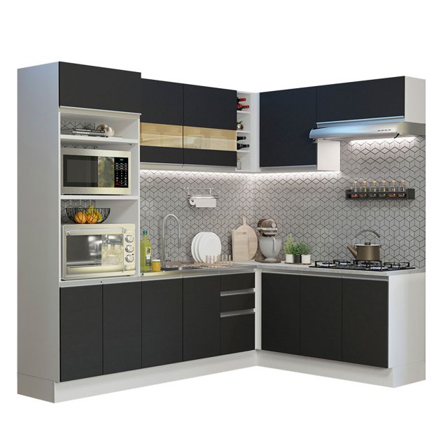 Cocina Integral Completa Modular Madesa Glamy 419cm BN 01