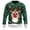 Green, variant on Tiweut Womens' Sweaters for Christmas Santa Reindeer Print Knit Long Sleeve Crewneck Cozy Stylish Holiday Loose Fit Pullover Tops,Black,L