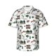 thumbnail image 1 of Fotbe Camping Caravan 2 Camisa Hawaiana para Hombre Unisex – Camisa Casual de Verano con Botones de Manga Corta de Algodón y Lino,3X-Large, 1 of 7