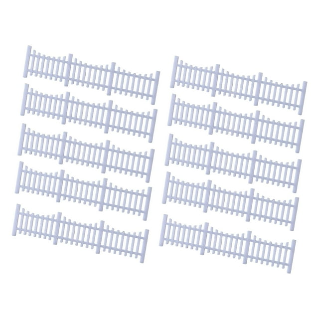 HILABEE 10 Pcs Mini Clôtures 1/50 Décoration pour Dioramas Modèles de Table de Sable Style Ferroviaire E