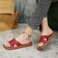 thumbnail image 6 of Nmnitkp Sandals for Women 2026 Arch Support Womens Slippers Durable Shoes Women Flip Flops Basic Plain Slippers Slip On Sandals Slides Casual Peep Toe Beach, 6 of 9