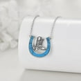 thumbnail image 5 of Cowgirl Boots and Hat Necklace Sterling Silver Western Wild West Cowgirl Texas Boot Horse Lover Gift, 5 of 10