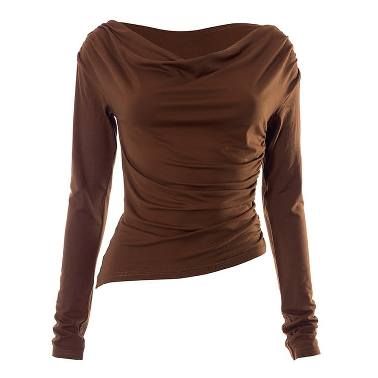 Casual Solid Oblique Collar T-Shirts(7 Colors) Casual Solid Oblique Collar T-Shirts(7 Colors)