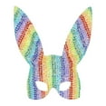 thumbnail image 2 of Fever  Adult Deluxe Bunny Jewelled Studded Mask, 2 of 2