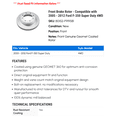 thumbnail image 2 of Front Brake Rotor - Compatible with 2005 - 2012 Ford F-350 Super Duty 4WD 2006 2007 2008 2009 2010 2011, 2 of 2