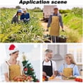 thumbnail image 4 of Brown Canvas Cotton Apron Back Straps Adjustable With Large Tool Pockets Dark Goldenrod Utility Work Cloth Aprons for Home Kitchen Cooking Garden Artist Restaurant Diy Craft Supply 1pc, 4 of 9